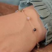 Fine chain for Miyuki Delica 11/0 Cable chain mesh 0.8mm argenté x 1m