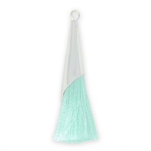 Cotton tassel 33 mm Mint with a fine silver plating cup x1