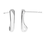 925 Sterling Silver drops earstuds 13.5 mm x 2