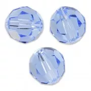 Round beads PureCrystal 5000 4 mm - Light Sapphire x20