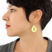 Diamond drop metal spacer for Miyuki Delica 30 mm - Gold Tone x1