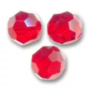Round beads PureCrystal 5000 4 mm - Light Siam x20