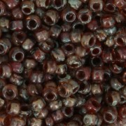 Miyuki Seed beads 8/0 4505 - Light Smoky Topaz Picasso x8g