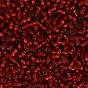 Miyuki Seed beads 15/0 1420 - Dyed Silver Lined Brick Red x8g