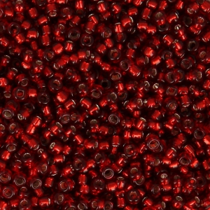 Miyuki Seed beads 15/0 1420 - Dyed Silver Lined Brick Red x8g