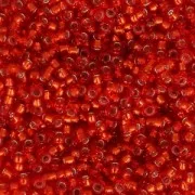 Miyuki Seed beads 15/0 10 - Silver Lined Flame Red x8g