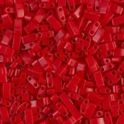 Miyuki Half Tila Beads 5x2.3x1.9 mm HTL-408 - Opaque Red x10g