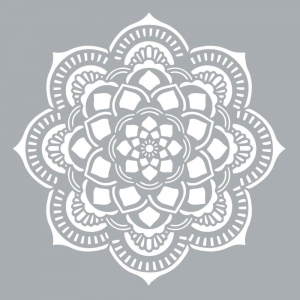 Decorative stencil Home deco XL 45.7 x 45.7 cm Mandalas Rosace