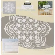 Decorative stencil Home deco XL 45.7 x 45.7 cm Mandalas Rosace