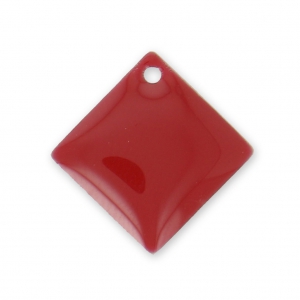 Metal and epoxy resin rhinestones 16x16 mm - Dark red x8