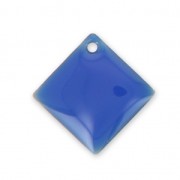 Metal epoxy resin sequins shape diamond/square 16x16 mm Electric Blue x8|raw }}