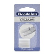 Replacement Nylon Tips for Flat-Nose Pliers - White x2