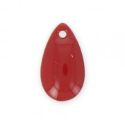 Metal and epoxy resin sequin drops 14x8 mm - Dark red 8|raw }}