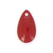 Metal and epoxy resin sequin drops 14x8 mm - Dark red 8