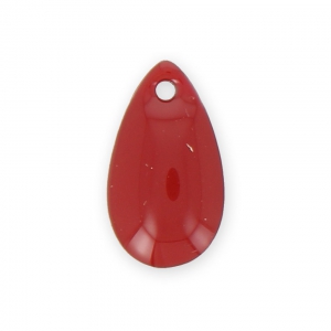 Metal and epoxy resin sequin drops 14x8 mm - Dark red 8