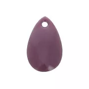 Metal epoxy resin sequins drop shape 14x8 mm Lilas x 8