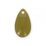 Metal epoxy resin sequins drop shape 14x8 mm Olive x 8|raw }}