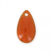 Metal epoxy resin sequins drop shape 14x8 mm Terracotta x 8