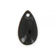 Metal epoxy resin sequins drop shape 14x8 mm Black x 8|raw }}