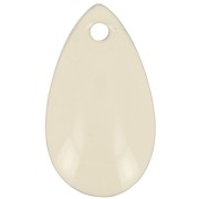 Metal epoxy resin sequins drop shape 14x8 mm Cream x 8|raw }}