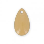 Metal epoxy resin sequins drop shape 14x8 mm Beige x 8|raw }}