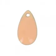 Metal epoxy resin sequins drop shape 14x8 mm Light Pink x 8