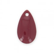 Metal epoxy resin sequins drop shape 14x8 mm burgundy x 8|raw }}