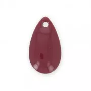 Metal epoxy resin sequins drop shape 14x8 mm burgundy x 8