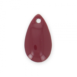Metal epoxy resin sequins drop shape 14x8 mm burgundy x 8