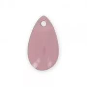Metal epoxy resin sequins drop shape 14x8 mm Pink x 8