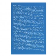 Silk Screen Moiko for Polymer Clay 74x105 mm - Writing pattern 8.25|raw }}