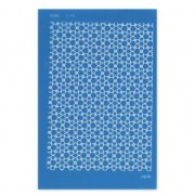 Silk Screen Moiko for Polymer Clay 74x105 mm - Star pattern 6.18|raw }}