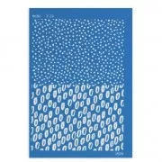 Silk Screen Moiko for Polymer Clay 74x105 mm - Peas pattern 8.29