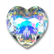 PureCrystal 6215 Heart 18mm Crystal AB x1