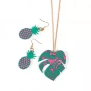 Silk Screen Graine Creative for Polymer Clay 114x153mm- Tropical pattern