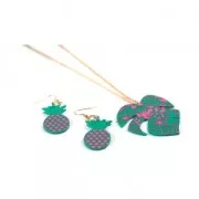 Silk Screen Graine Creative for Polymer Clay 114x153mm- Tropical pattern