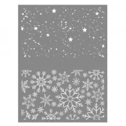 Silk Screen Graine Creative for Polymer Clay 114x153mm- Christmas pattern