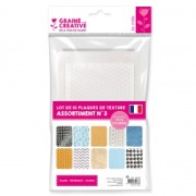 10 texture plates  200x135 mm - Geometric