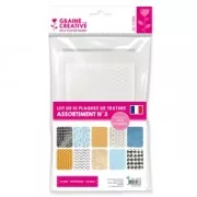 10 texture plates 200x135 mm - Geometric