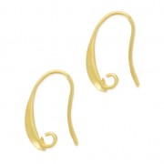 Decorated earstuds 19 mm fine Gold plated x2|raw }}