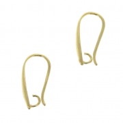 Decorated earstuds 20 mm fine Gold plated x2