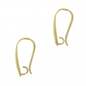Decorated earstuds 20 mm fine Gold plated x2