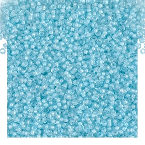 Miyuki Seed beads 15/0 2207 - Aqua Mist Lined Crystal Luster
