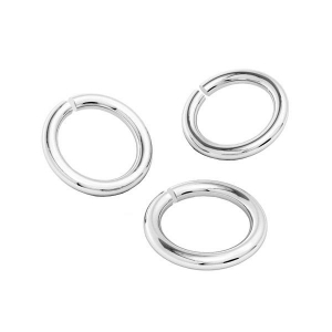 3x0.7mm 925 Sterling Silver open Jump rings x25