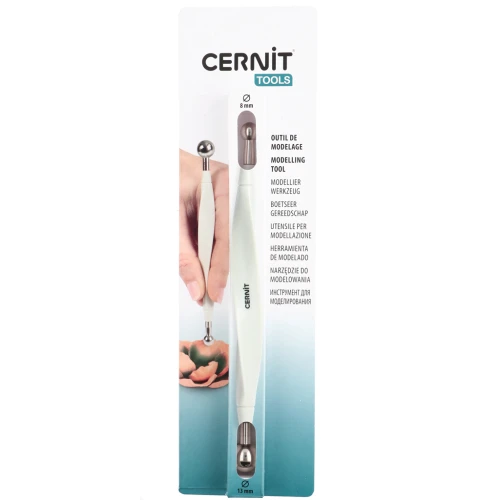 Modelling tool for polymer clay - Cernit ball tool 13 and 8 mm