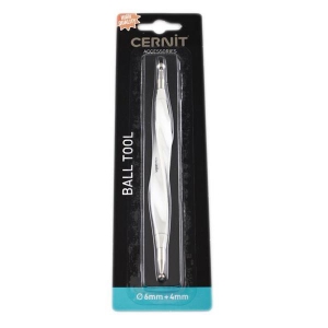 Modelling tool for polymer clay - Cernit ball tool 6 and 4 mm
