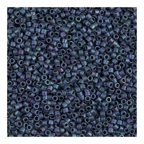 Miyuki Delica 11/0 DB1052 - Mat Metallic Blueberry Gold Iris