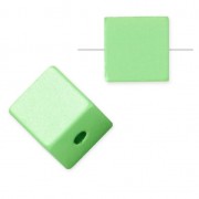 Bead cube shape in anodized aluminum 8 mm Light Green x1|raw }}