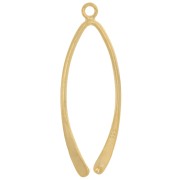 925 Sterling Silver Pendant Holder 38 mm Gold Tone plated x1|raw }}
