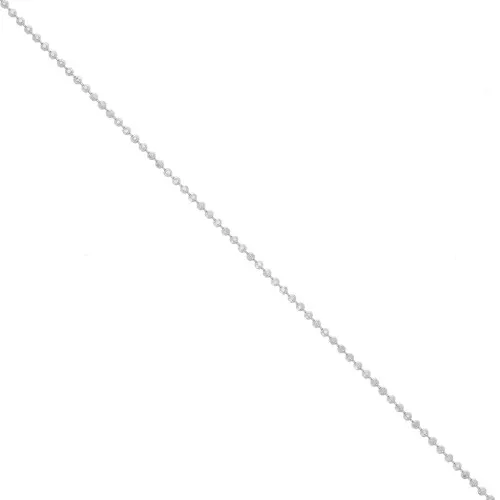 925 Sterling Silver Faceted ball chain 1.2 mm x 1m